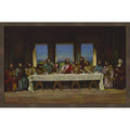 The Last Supper By German School Framed Mounted Canvas Wall Art Print
