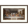 The Last Supper By Leonardo Da Vinci Wood Framed Wall Art Print