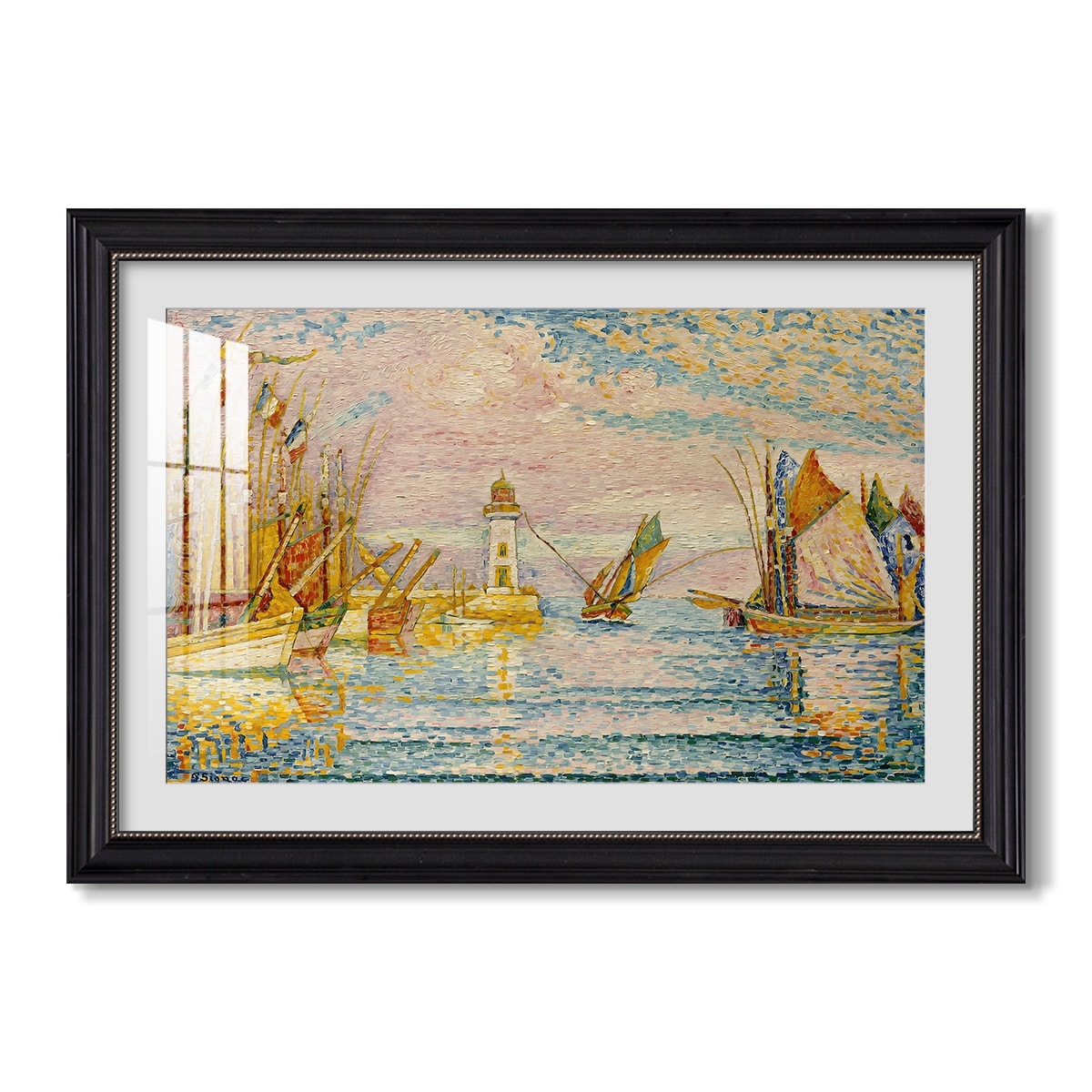 The Lighthouse At Groix 1925 Paul Signac Custom Framed Print