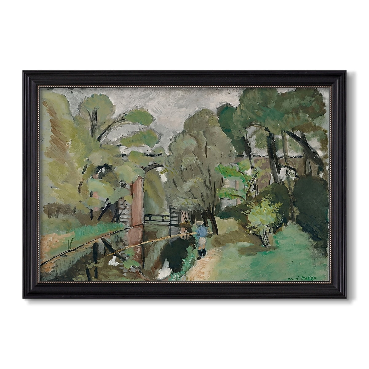 The Little Fisherman Maintenon 1918 Henri Matisse Custom Framed Canvas
