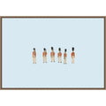 The Little Toy Regiment By Wild Violets Framed Canvas Wall Art