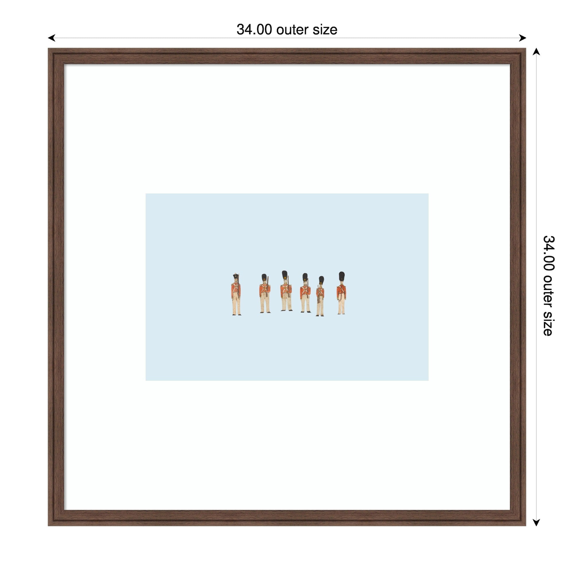 The Little Toy Regiment By Wild Violets Wood Framed Wall Art Print