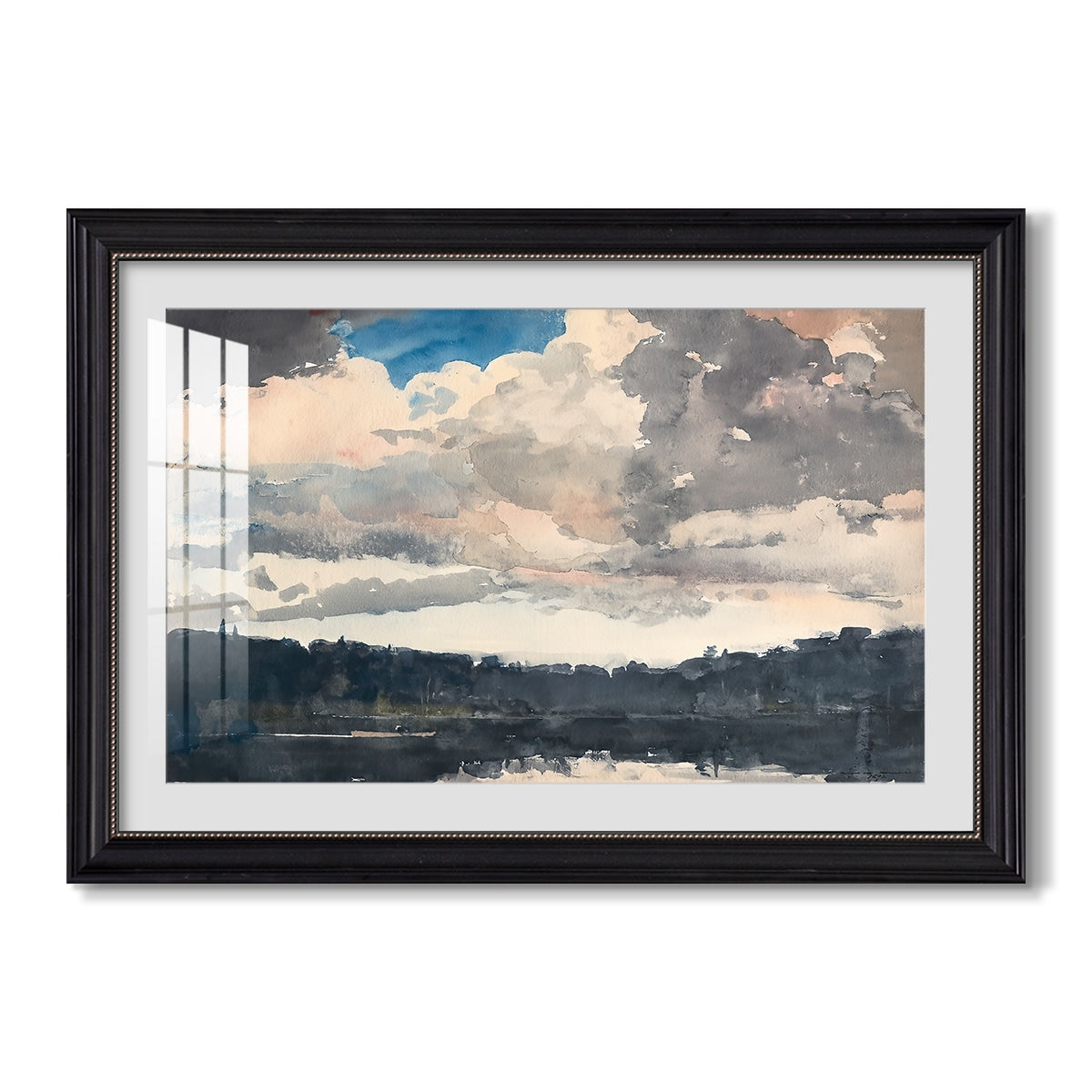 The Lone Boat North Woods Club 1892 Winslow Homer Custom Framed Print