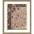 The Lords Prayer By English School Wood Framed Wall Art Print