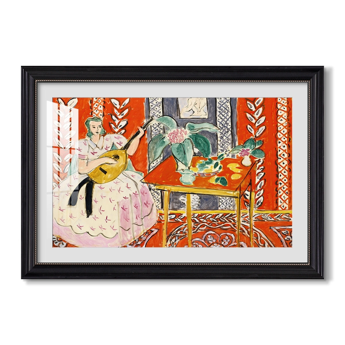 The Lute 1943 Henri Matisse Custom Framed Print