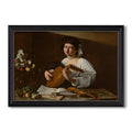 The Lute Player C 1596 Caravaggio Custom Framed Canvas
