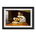 The Lute Player C 1596 Caravaggio Custom Framed Print