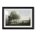 The Marsh C 1865 1870 Jean Baptiste Camille Corot Custom Framed Print