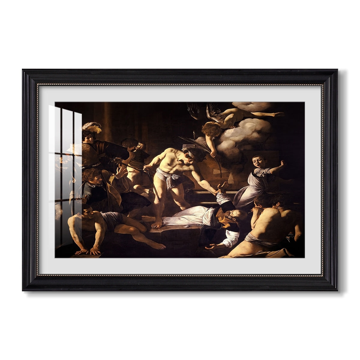 The Martyrdom Of Saint Matthew 1599 1600 Caravaggio Custom Framed Print
