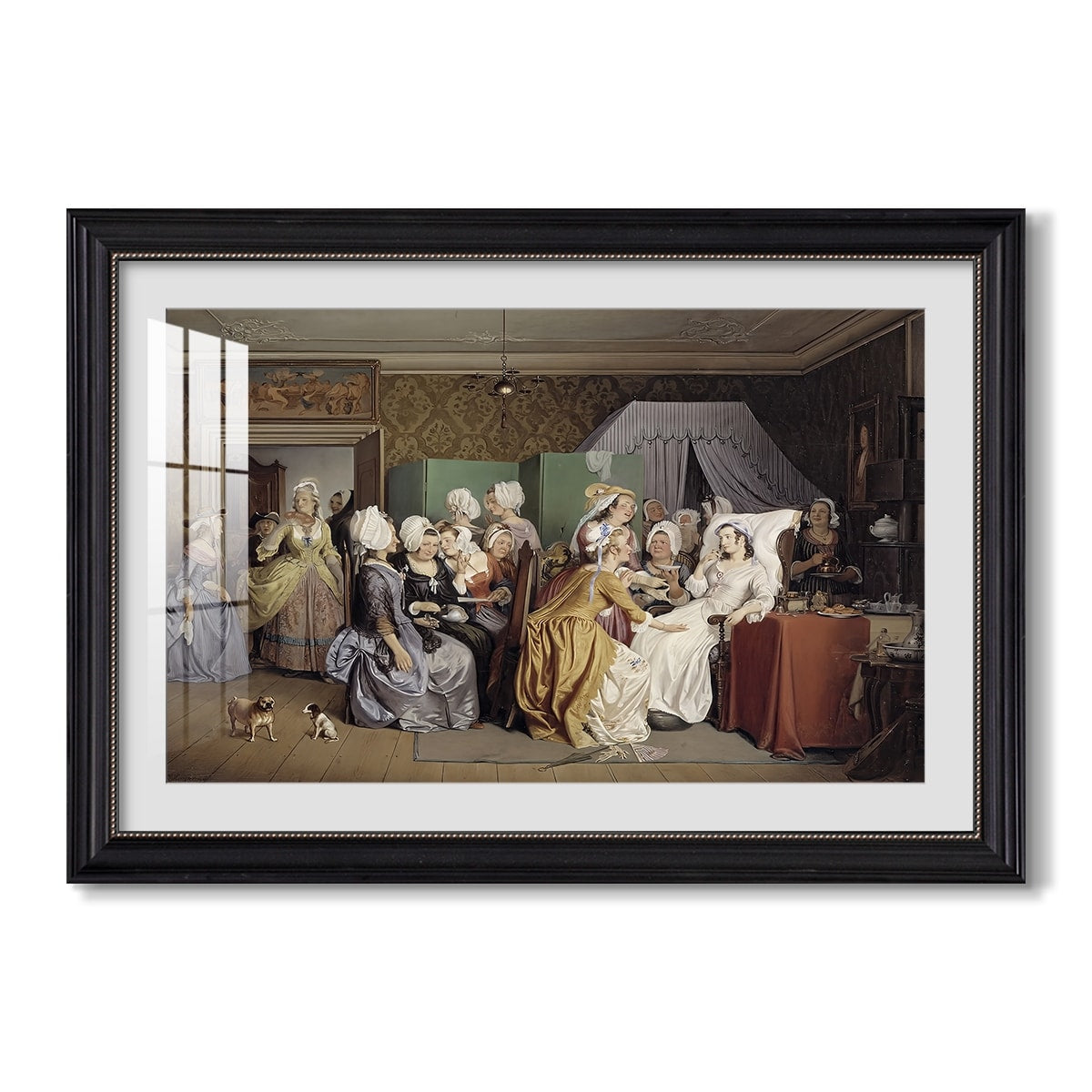 The Maternity Room 1845 Wilhelm Marstrand Custom Framed Print