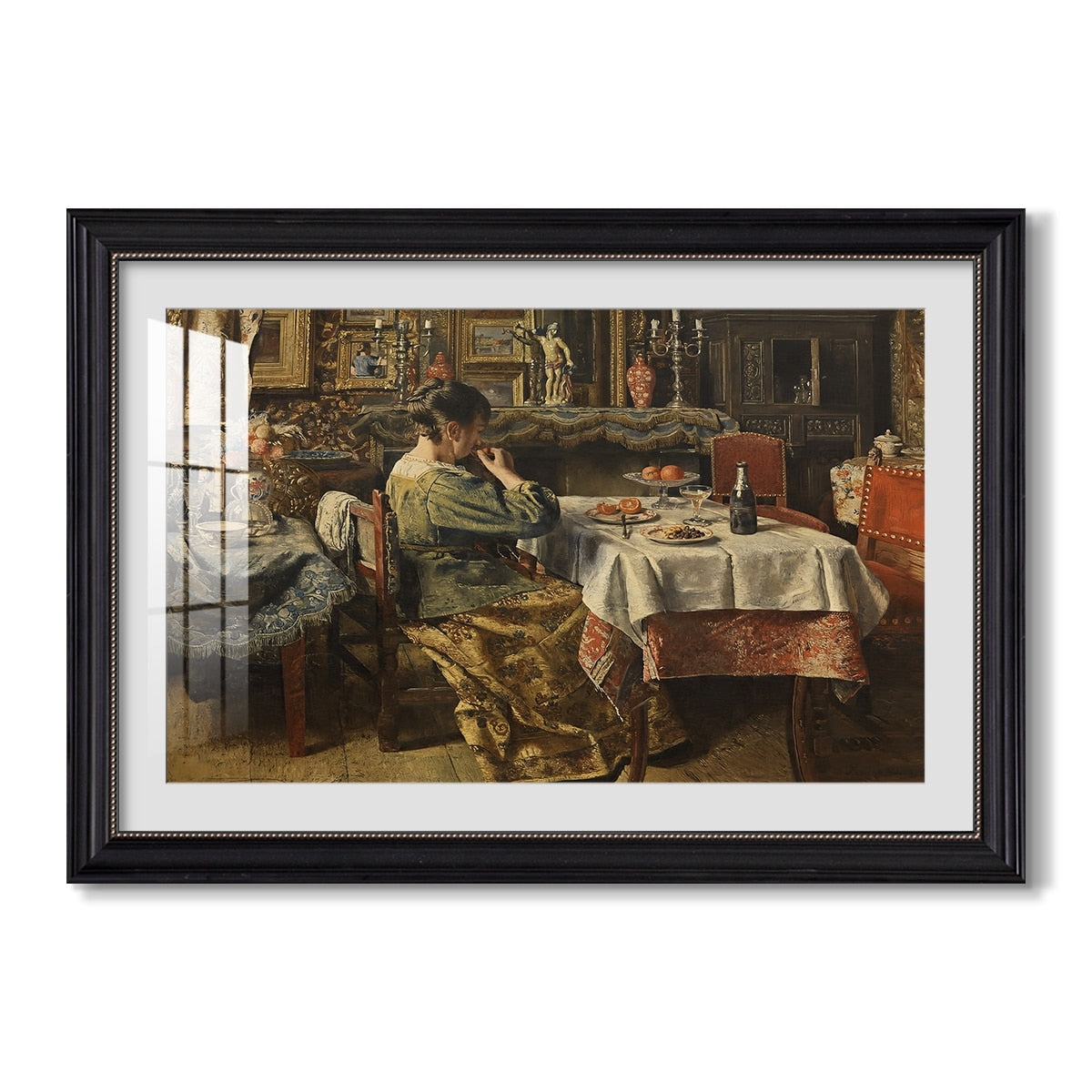 The Meal C 1885 Henri De Braekeleer Custom Framed Print