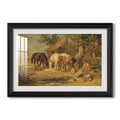 The Midday Meal 1835 James Ward Custom Framed Print