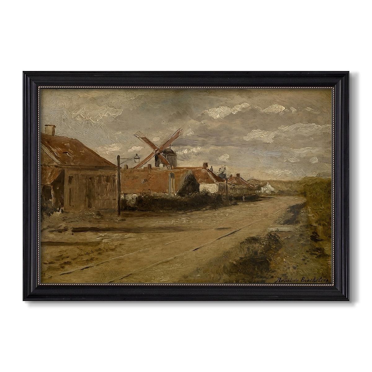 The Mill At Kiel C 1885 1888 Henri De Braekeleer Custom Framed Canvas