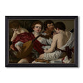 The Musicians C 1595 Caravaggio Custom Framed Canvas