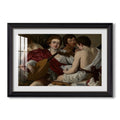 The Musicians C 1595 Caravaggio Custom Framed Print