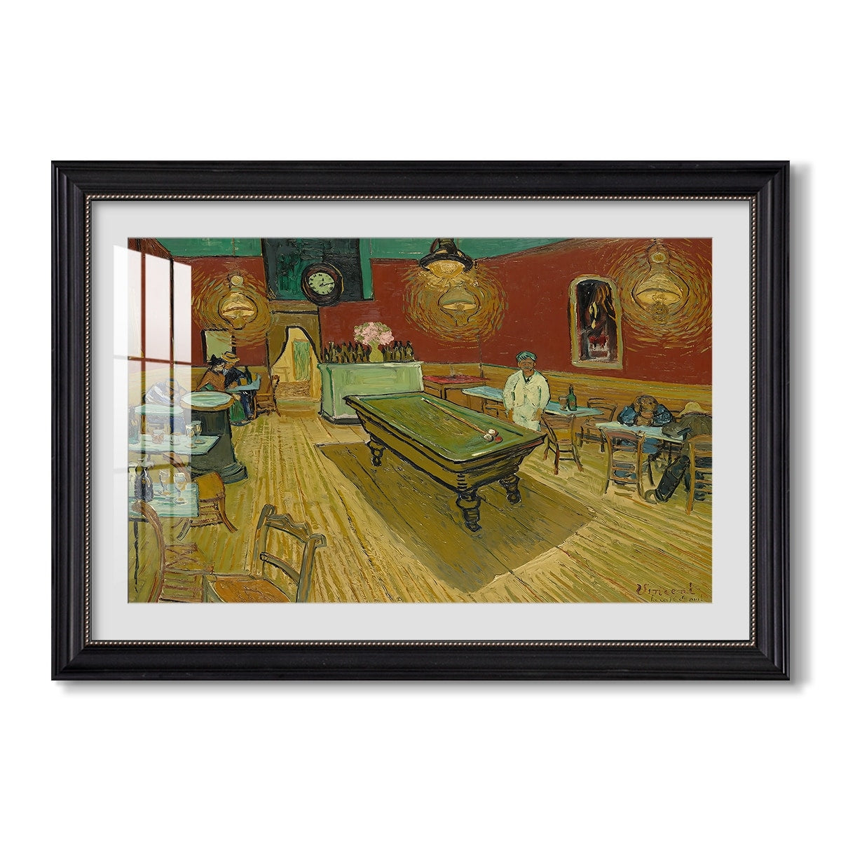 The Night Cafe 1888 Vincent Van Gogh Custom Framed Print