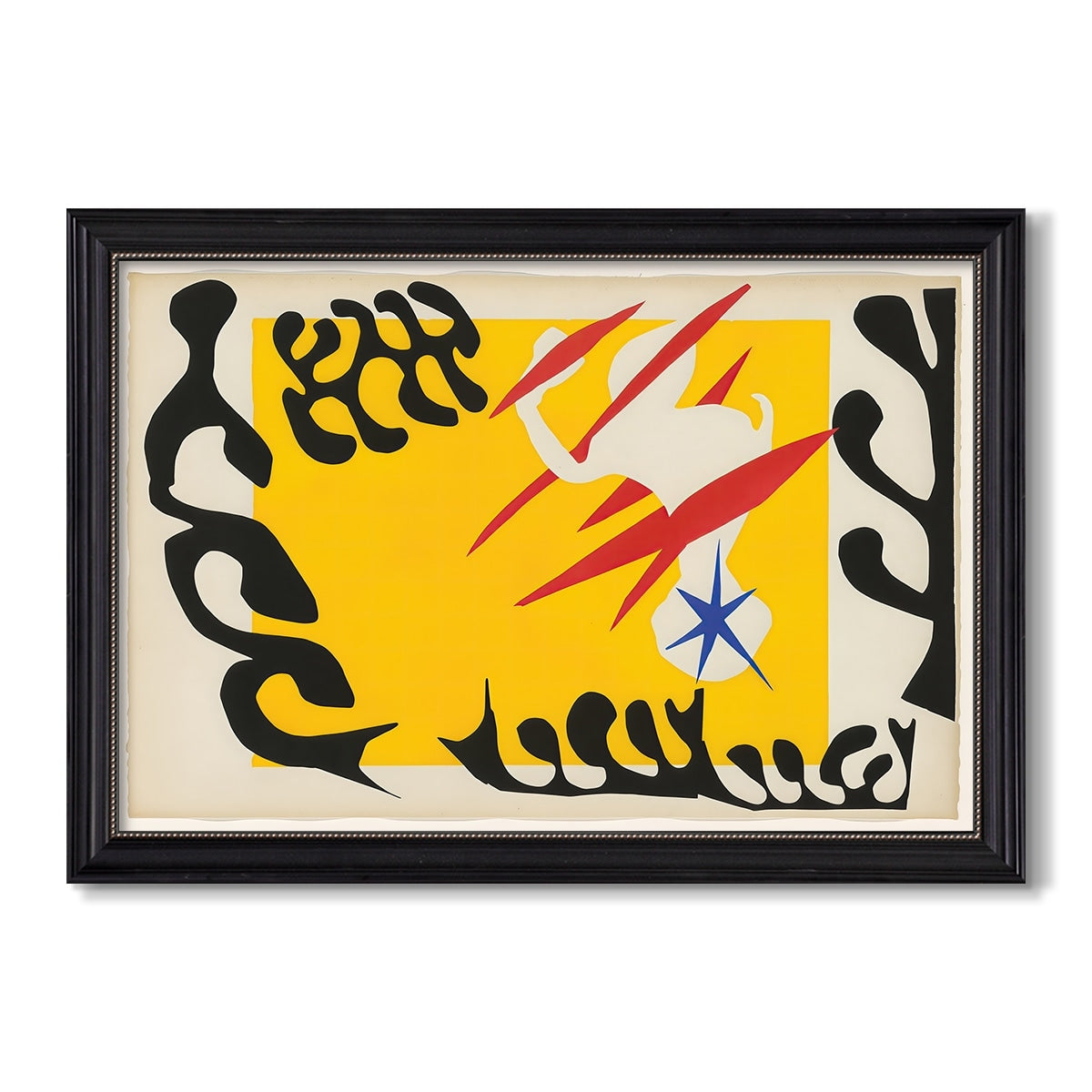 The Nightmare Of The White Elephant From Jazz 1947 Henri Matisse Custom Framed Canvas