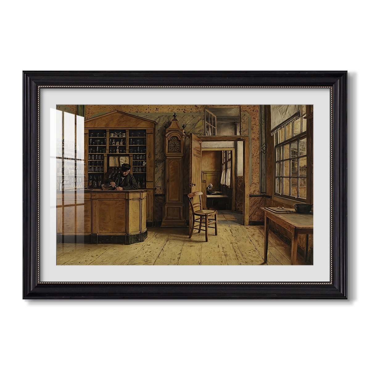 The Old Inn Het Loodshuis In 1877 Henri De Braekeleer Custom Framed Print