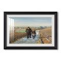 The Old Man And The 1888 Hans Andersen Brendekilde Custom Framed Print