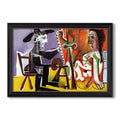 The Painter And His Model 1963 Pablo Picasso Custom Framed Canvas