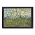 The Pink Orchard 1888 Vincent Van Gogh Custom Framed Canvas