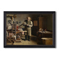 The Plate Printer 1875 Henri De Braekeleer Custom Framed Canvas