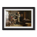 The Plate Printer 1875 Henri De Braekeleer Custom Framed Print