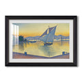 The Port At Sunset Opus 236 Saint 1892 Paul Signac Custom Framed Print