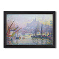The Port Of Marseille 1905 Paul Signac Custom Framed Canvas