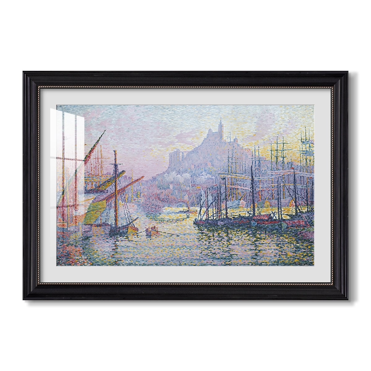 The Port Of Marseille 1905 Paul Signac Custom Framed Print