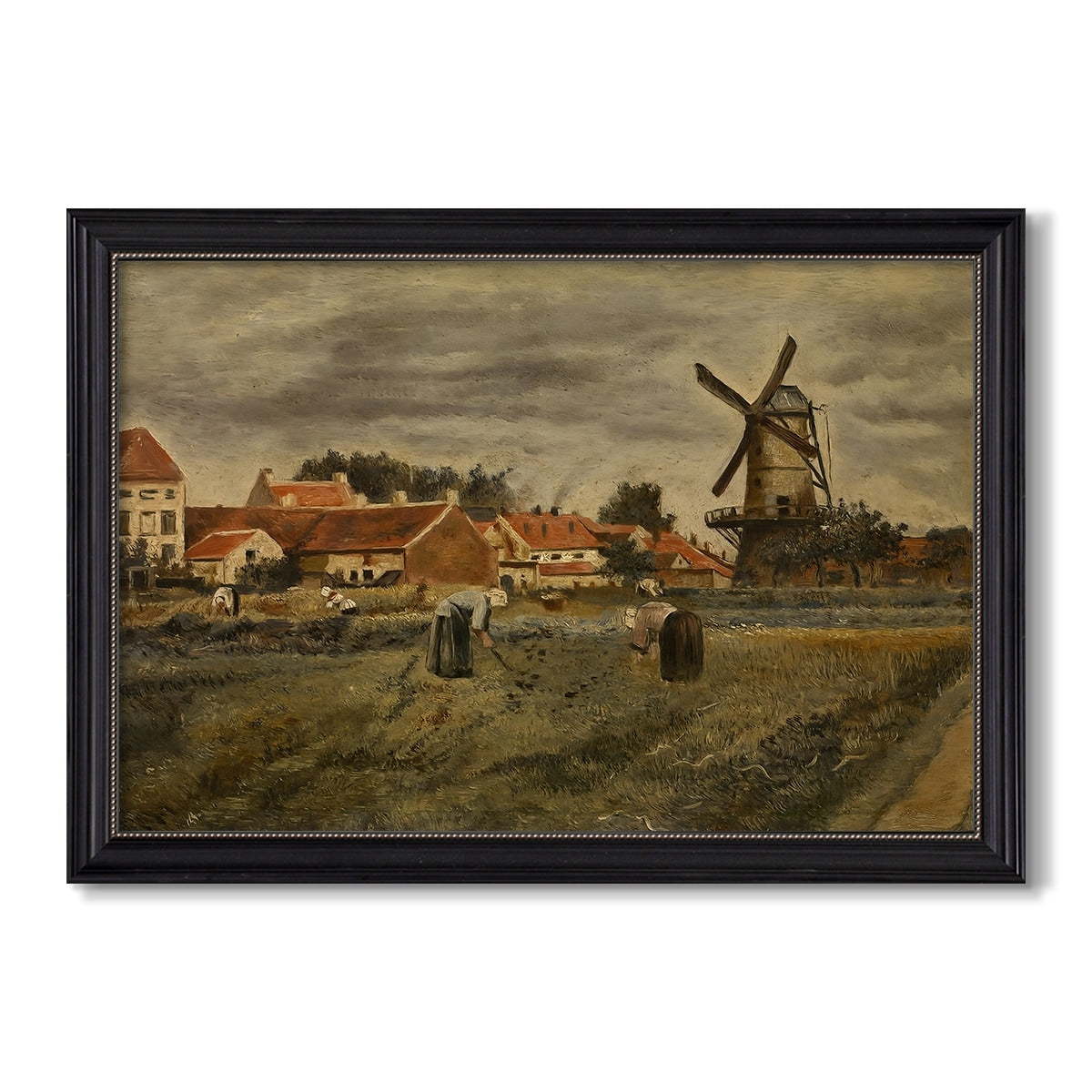 The Potato Harvest 1875 Henri De Braekeleer Custom Framed Canvas