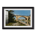 The Railroad Bridge At Briare 1888 Henri Harpignies Custom Framed Print