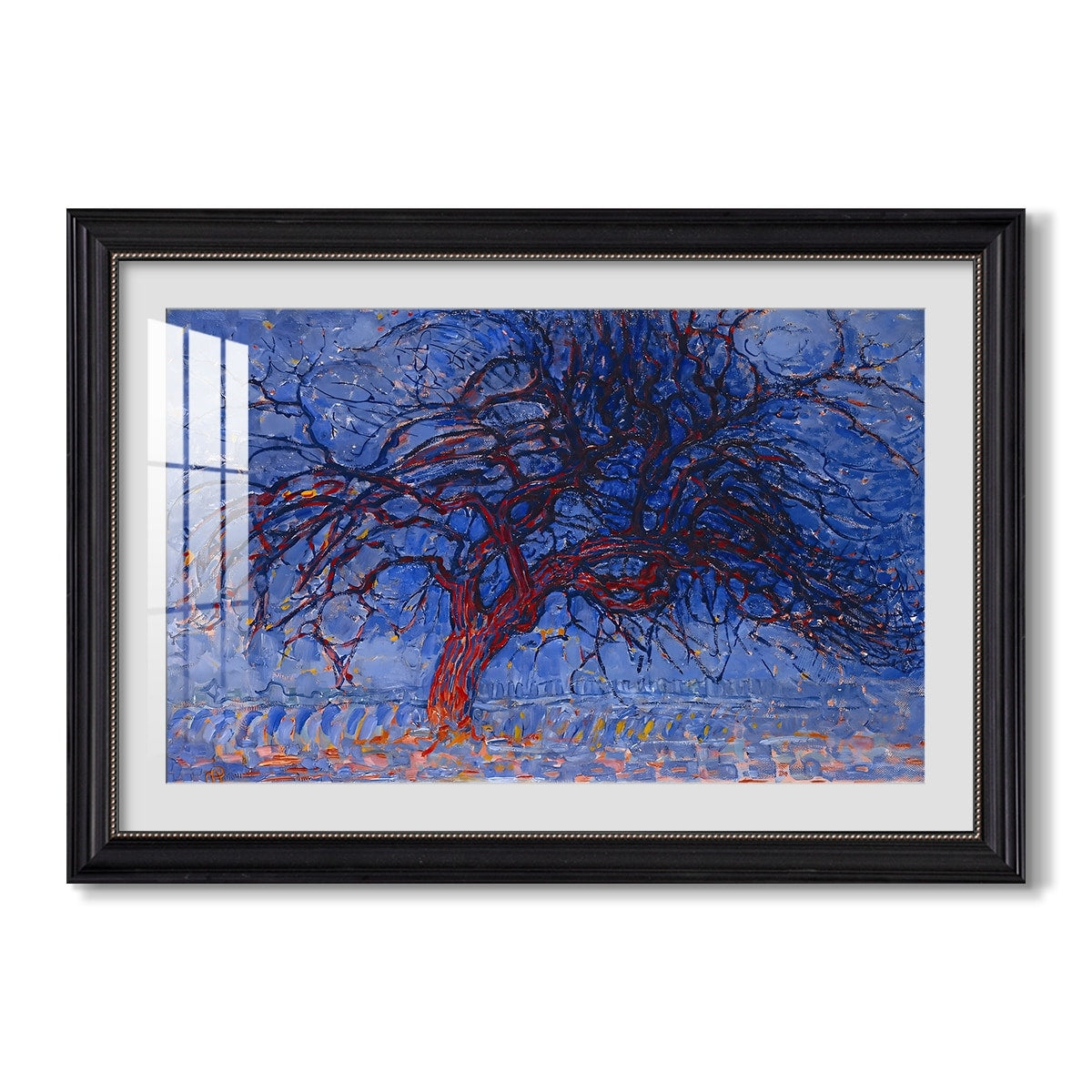 The Red Tree 1909 Piet Mondrian Custom Framed Print