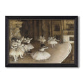 The Rehearsal Of The Ballet Onstage 1874 Edgar Degas Custom Framed Canvas