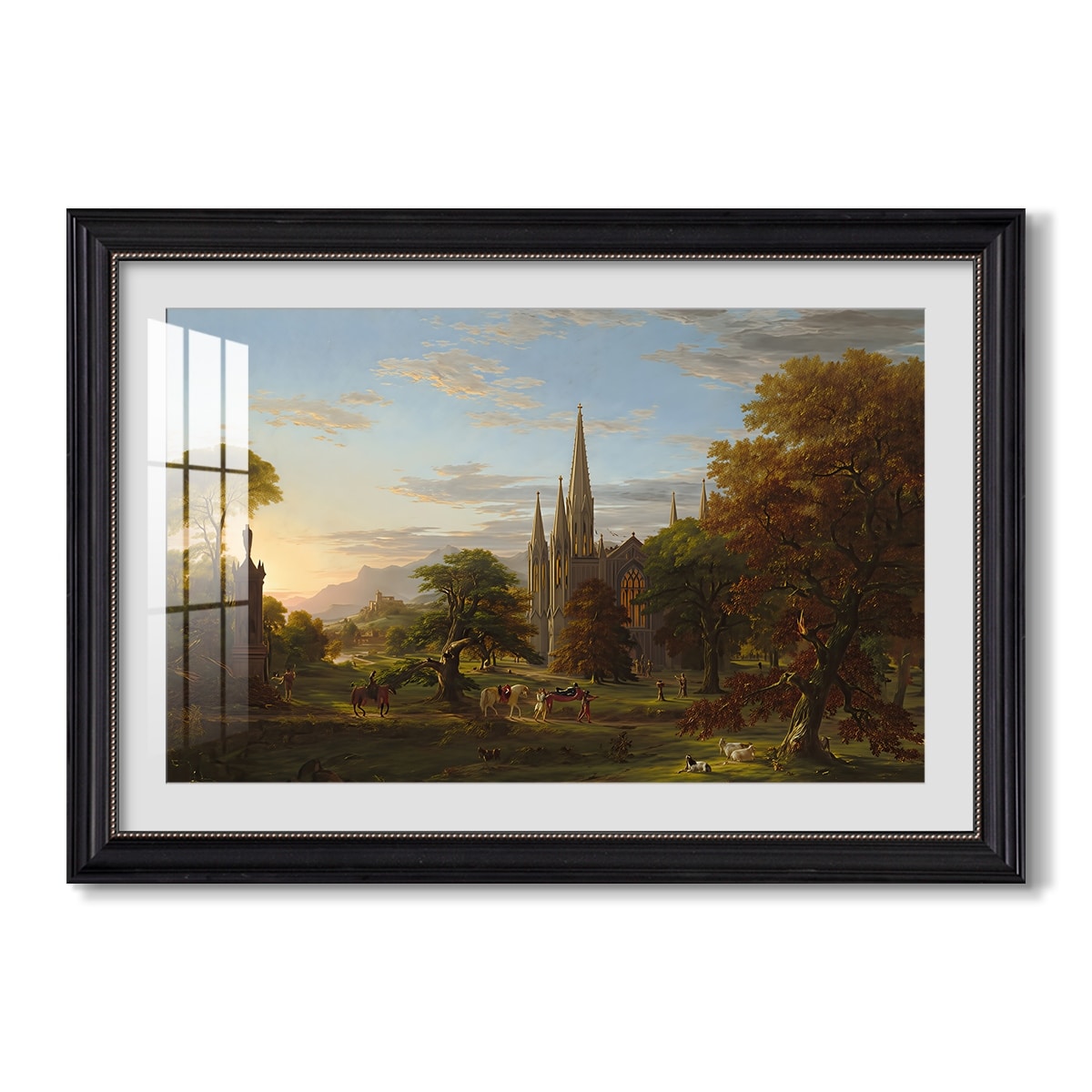 The Return 1837 Thomas Cole Custom Framed Print