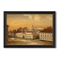 The Riding School At Akershus Castle 1846 Hans Gude Custom Framed Canvas