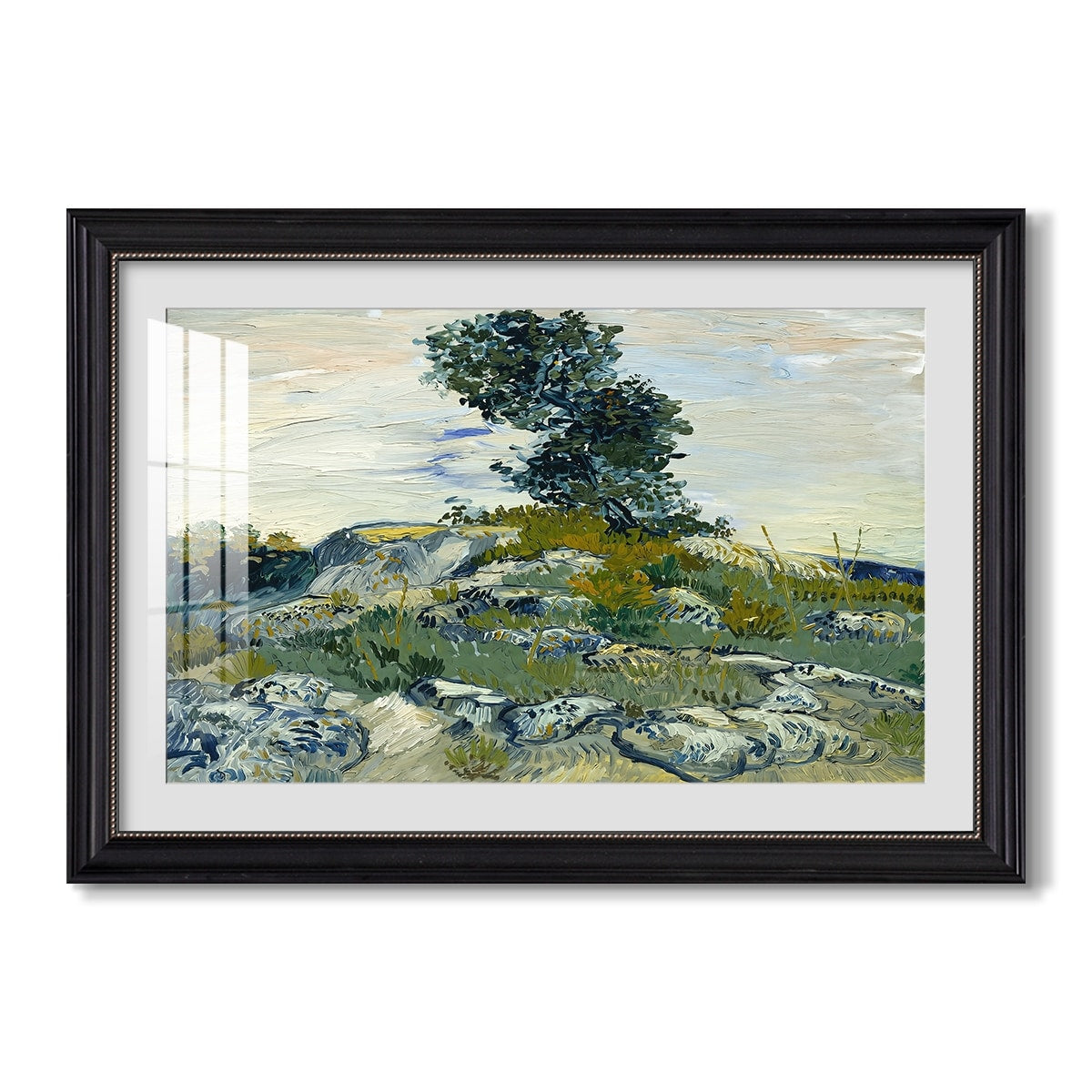 The Rocks 1888 Vincent Van Gogh Custom Framed Print