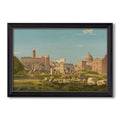 The Roman Forum C 1860 Henri Harpignies Custom Framed Canvas