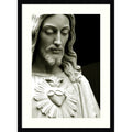 The Sacred Heart Of Jesus By South American School Wood Framed Wall Art Print