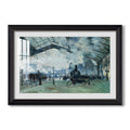 The Saint Lazare Station 1877 Claude Monet Custom Framed Print
