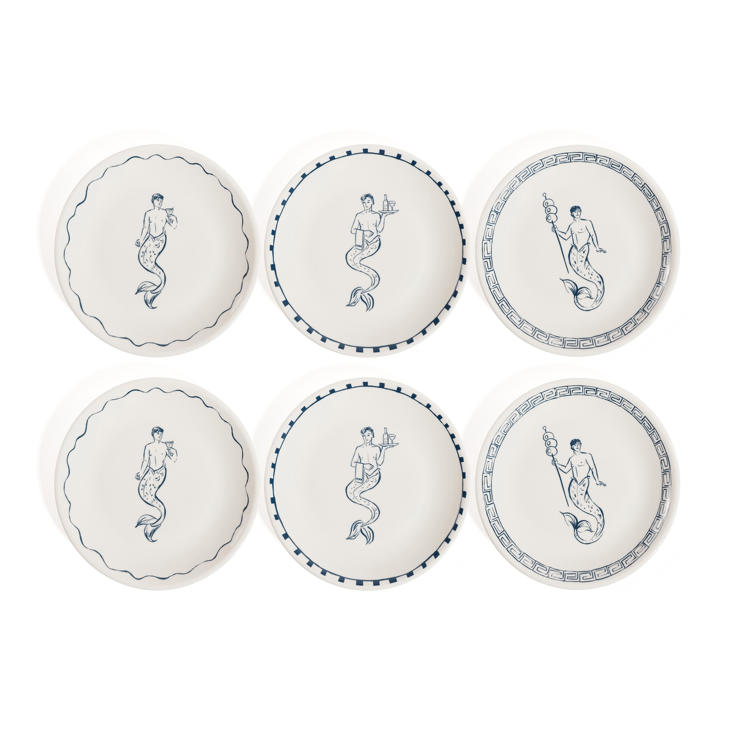 The Salty Bar Appetizer Plates Set Of 6