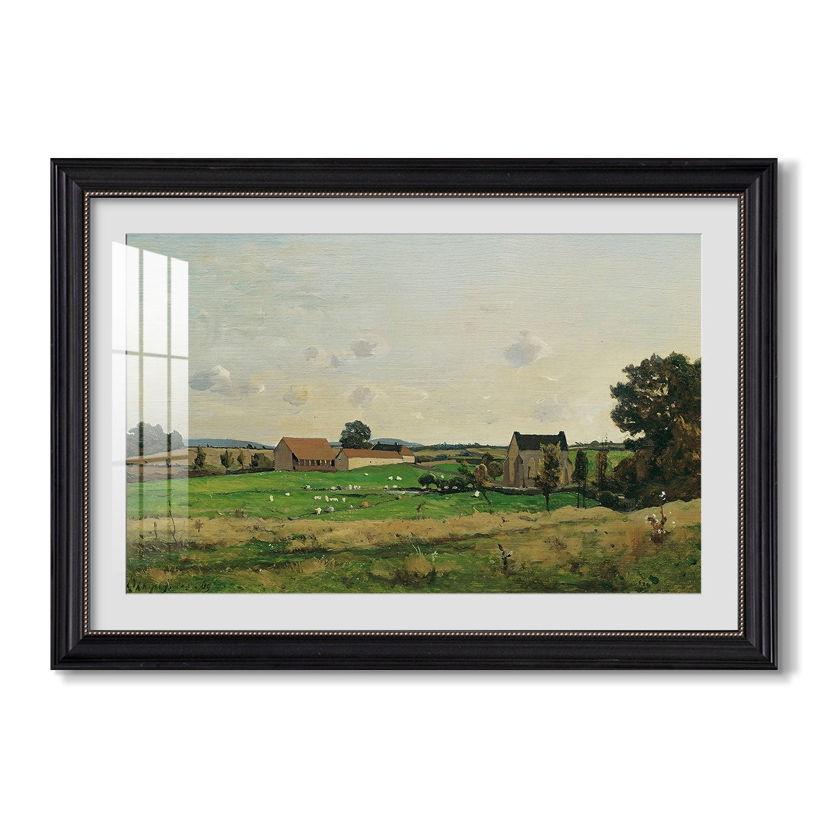 The Saulce Estate 1869 Henri Harpignies Custom Framed Print