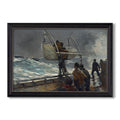 The Signal Of Distress C 1896 Winslow Homer Custom Framed Canvas