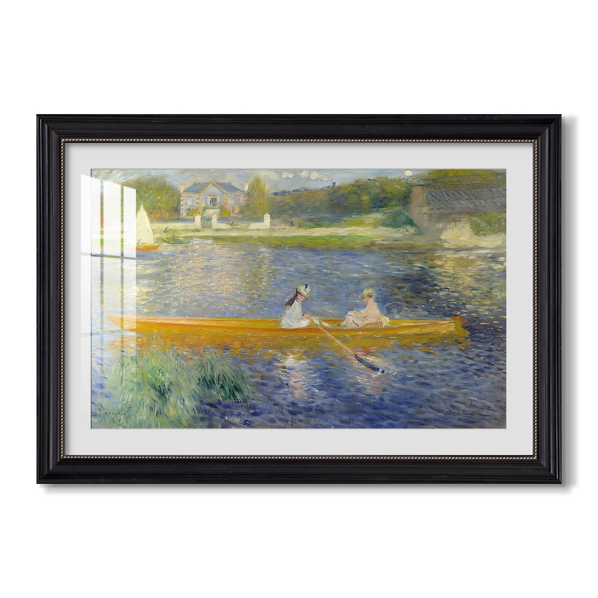 The Skiff 1875 Pierre Auguste Renoir Custom Framed Print