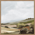The Soft Hills No. 2 By Luna Mavis 22 X 22 In. Framed Canvas Wall Art Print