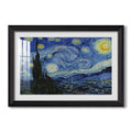 The Starry Night 1889 Vincent Van Gogh Custom Framed Print
