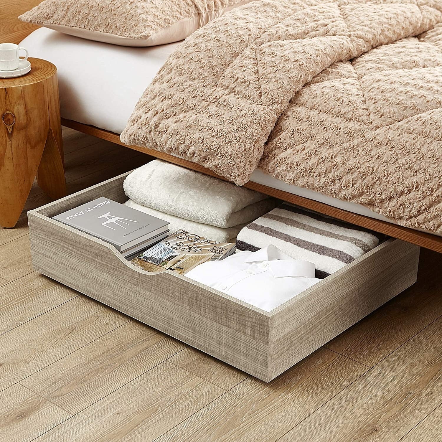 The Storage Max Underbed Wooden Organizer With Wheels