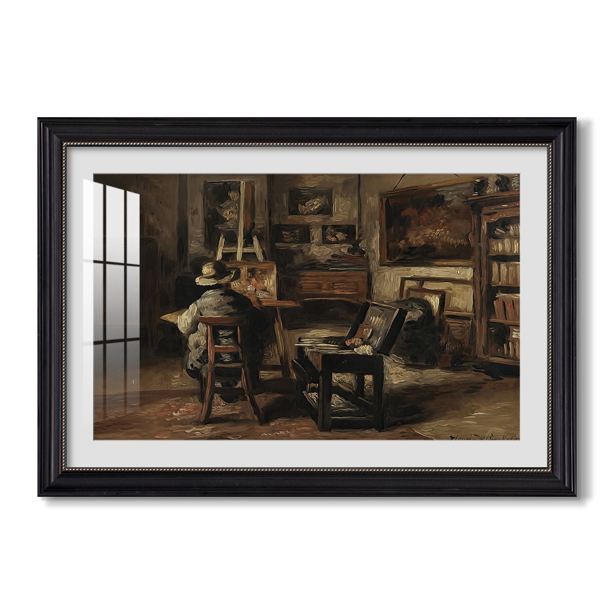 The Studio Of C 1873 1885 Henri De Braekeleer Custom Framed Print