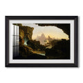 The Subsiding Of The Waters Of The 1829 Thomas Cole Custom Framed Print