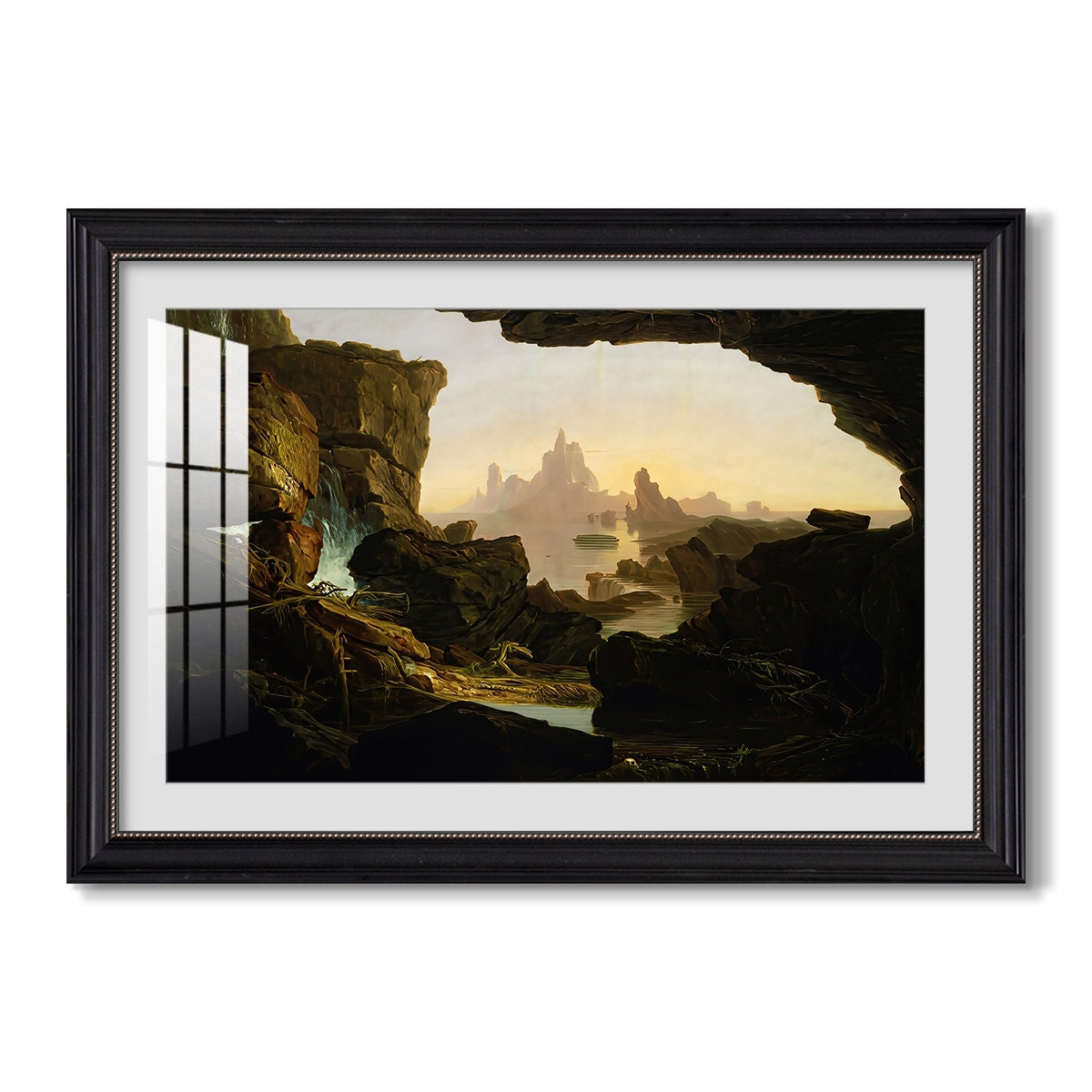 The Subsiding Of The Waters Of The 1829 Thomas Cole Custom Framed Print